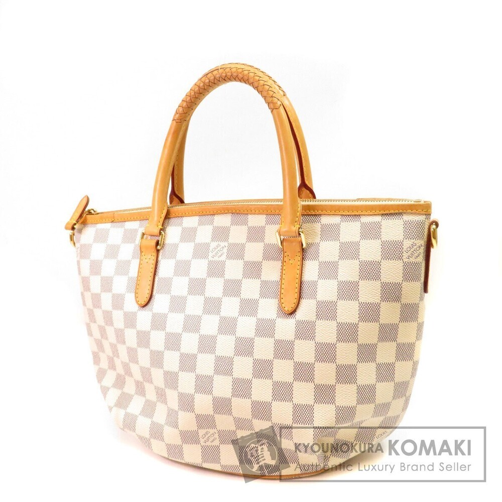 Louis Vuitton Riviera Top Handle Bag Damier Canvas Gold